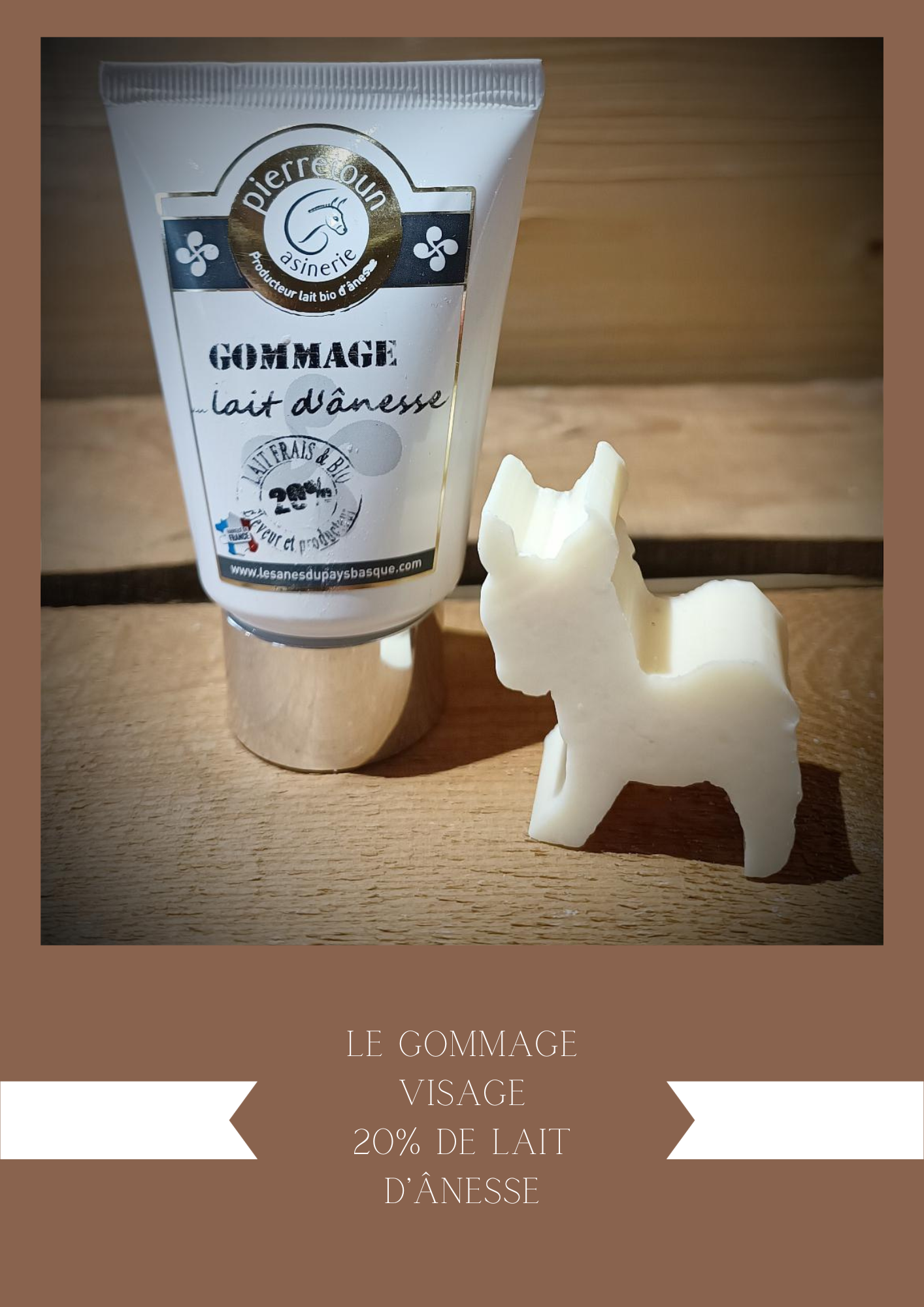 Le Gommage visage & 20% de lait d'ânesse Frais & Bio - 50ml